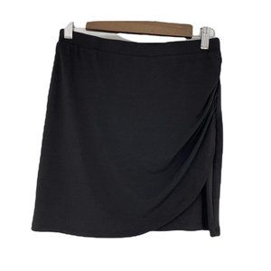 Le chateau black side gathered mini pencil skirt xs